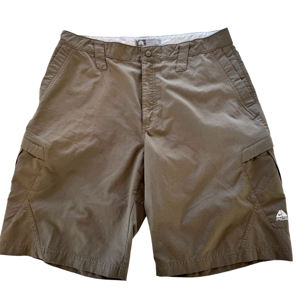 Nike ACG Cargo Shorts Mens 36 Brown Hiking Trail Outdoors Fishing Sportswear